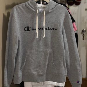Men’s (L) Grey Champion Hoodie